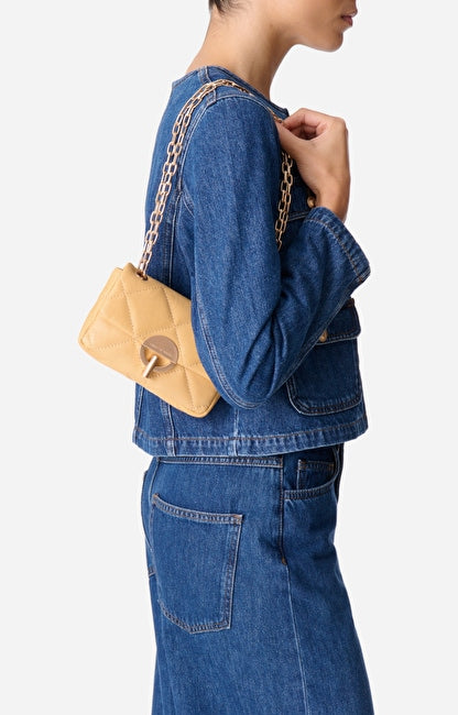 Petit Sac Moon En Cuir Mat