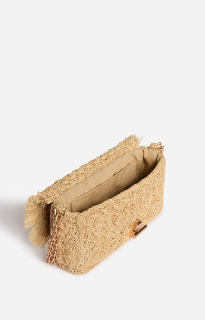 Petit Sac Moon En Raphia